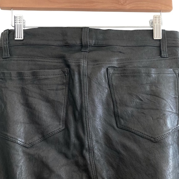 J BRAND L8001 Genuine Lamb Leather Skinny Jeans with Ankle Zippers - Picture 15 of 16